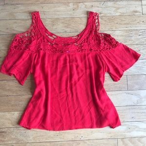 Cold shoulder blouse